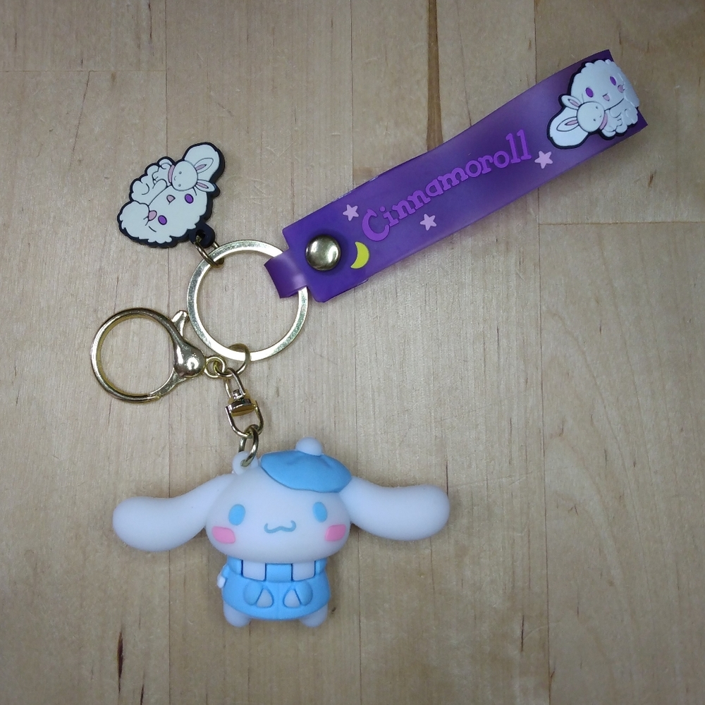 Cinnamoroll With Beret 3D Keychain